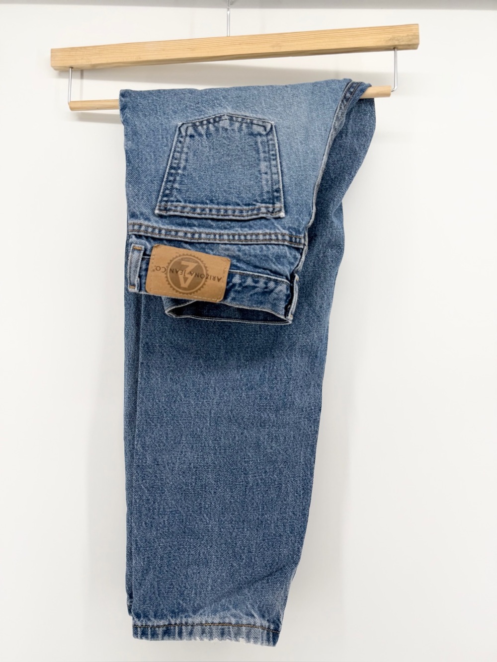 Vtg 90s Arizona Jean Co Girls 10.5 Plus Jeans Relaxed Tapered Blue Denim 26x24